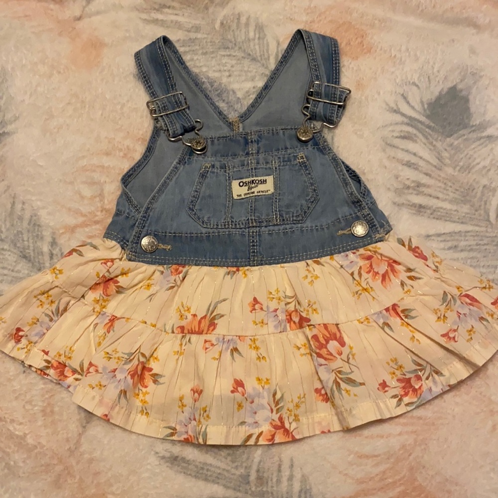 Oshkosh Jumper Dress with shirt